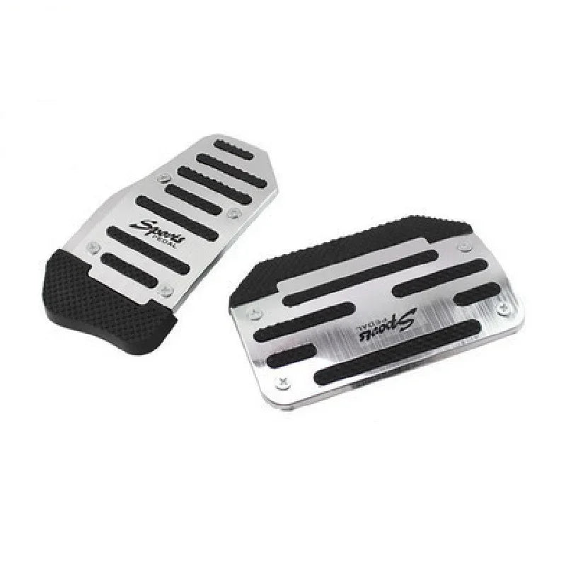 Kit Pedaleira Esportiva Automotiva em Alumínio Antiderrapante – Capa de Pedal Freio e Acelerador para Carro Automático