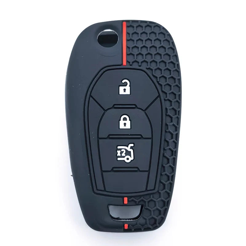 Capa de Chave Automotiva Silicone para Chevrolet Cruze, Onix e Tracker – Proteção Completa Anti Risco Flip Key