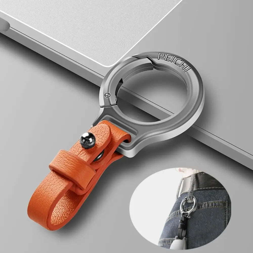 Chaveiro de Couro Premium com Liga de Zinco – Durável, Elegante e Sofisticado