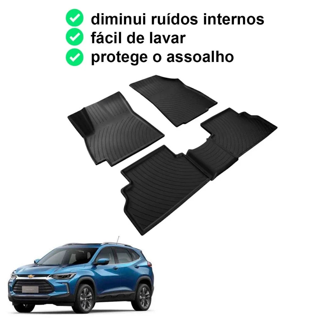 Tapete Bandeja Chevrolet Tracker 2019 A 2026 Sob Medida Jogo Completo