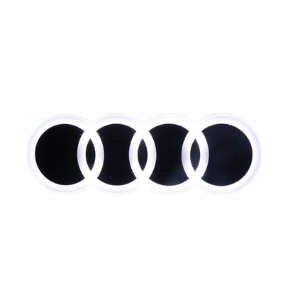 Emblema Audi com Iluminação Dinâmica LED - Design Original e Instalação Fácil