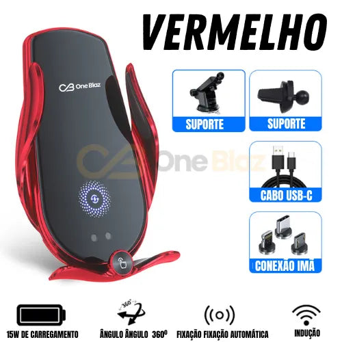Suporte PARA CELULAR inteligente com carregamento por indução-ONE BLAZ