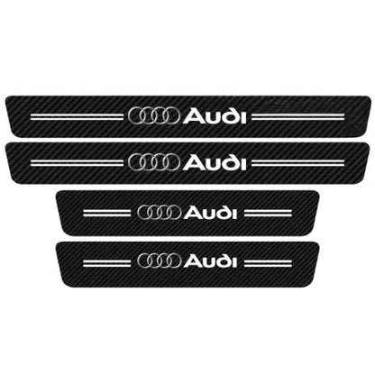 Soleira de Porta em Fibra de Carbono 4D Premium para Carros – Proteção Automotiva