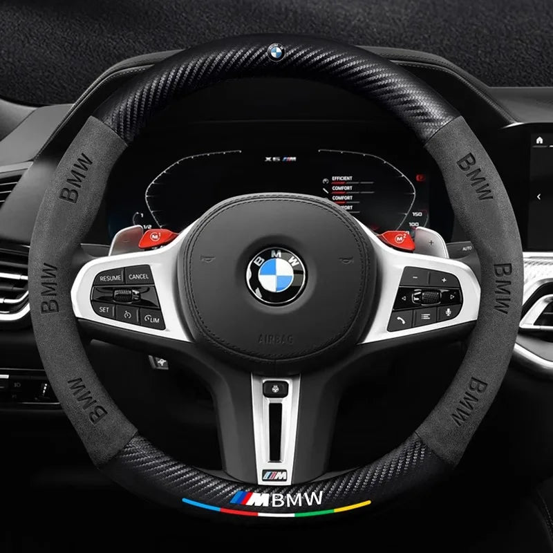 Capa de Volante Esportiva Antiderrapante para BMW Série M e Linhas F G E