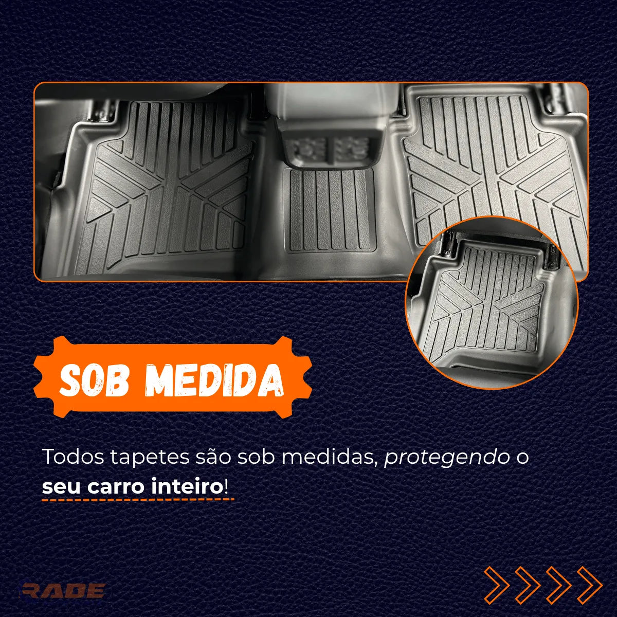 Tapete Bandeja Volkswagen Amarok 2012/2026 Sob Medida Jogo Completo