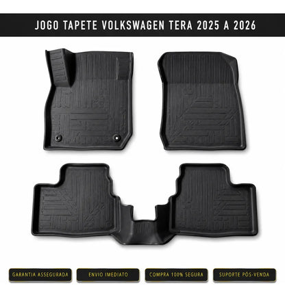Tapete Bandeja Volkswagen Tera 2025 a 2026 Sob Medida Jogo Completo
