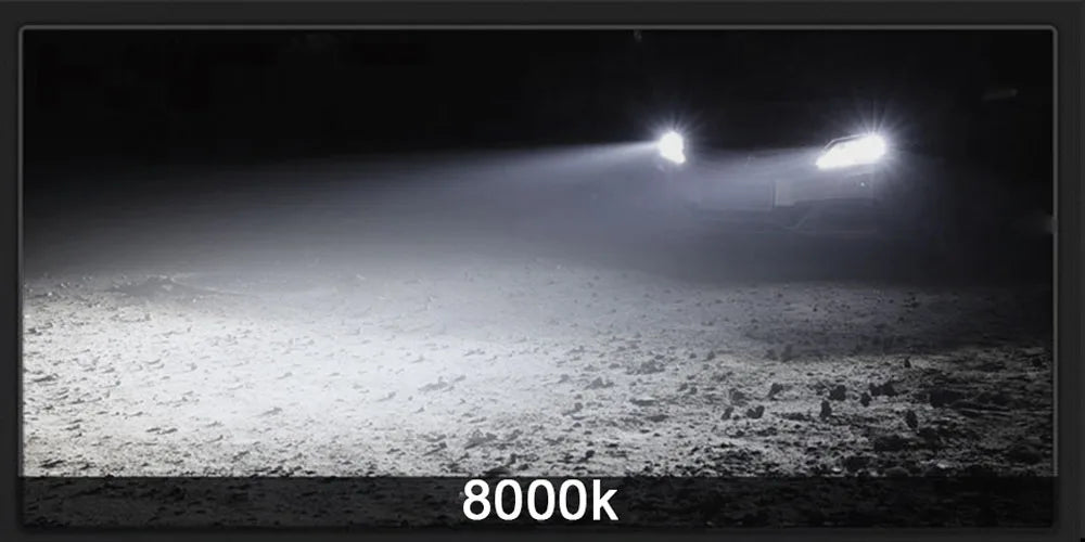Lâmpadas LED H11 H8 H9 30000LM 3000K 6000K Alta Potência Automotiva