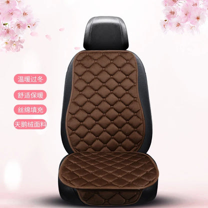 Almofada de Banco Automotivo Plush Inverno – Capa Antiderrapante Quente Universal (Kit 3 Peças)