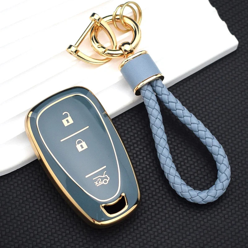 Capa de Chave Automotiva TPU para Chevrolet Cruze, Camaro e Onix – Proteção Premium Anti Risco