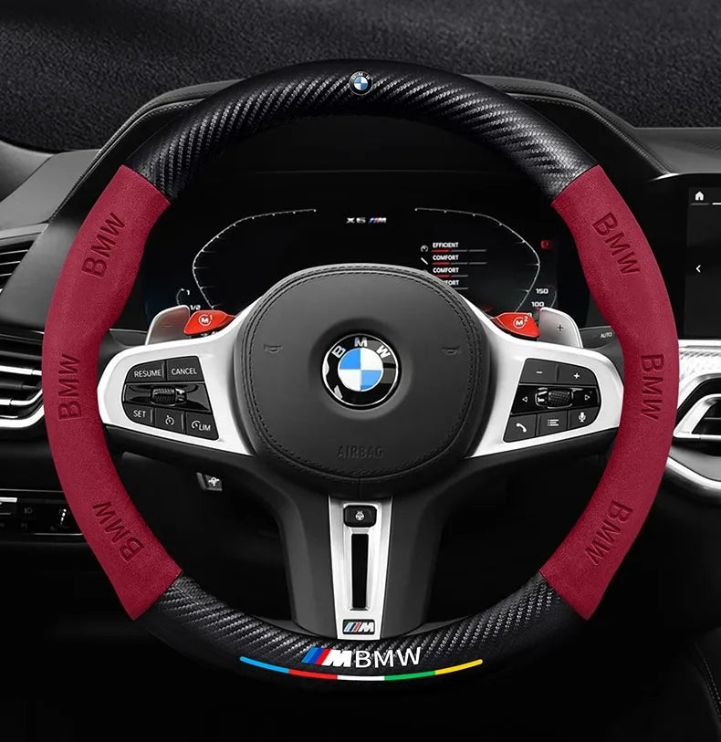 Capa de Volante Esportiva Antiderrapante para BMW Série M e Linhas F G E