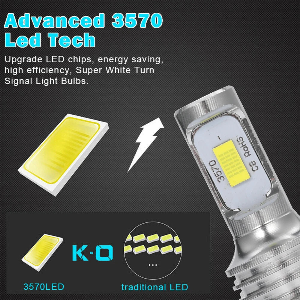 Lâmpada LED Automotiva H11/H8/H9 80W 30000LM – Farol e Neblina Super Brilho 3000K/6000K (Kit 2 Peças)