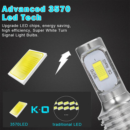 Lâmpada LED Automotiva H11/H8/H9 80W 30000LM – Farol e Neblina Super Brilho 3000K/6000K (Kit 2 Peças)