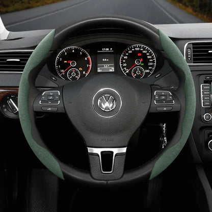 Capa de Volante Antiderrapante em Camurça para Volkswagen