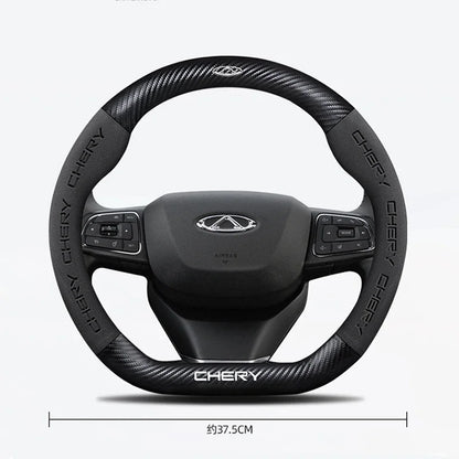 Capa de Volante Suede Premium Antiderrapante para Peugeot 208 2008 3008 5008