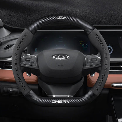 Capa de Volante Suede Premium Antiderrapante para Peugeot 208 2008 3008 5008