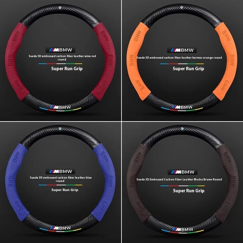 Capa de Volante Esportiva Antiderrapante para BMW Série M e Linhas F G E