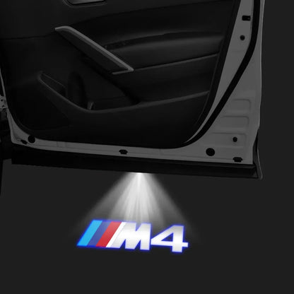 Projetor LED de Porta BMW Welcome Light – Luz de Cortesia com Logo para Série 3, 5, 7 e X1 (Kit 2 ou 4 Peças)