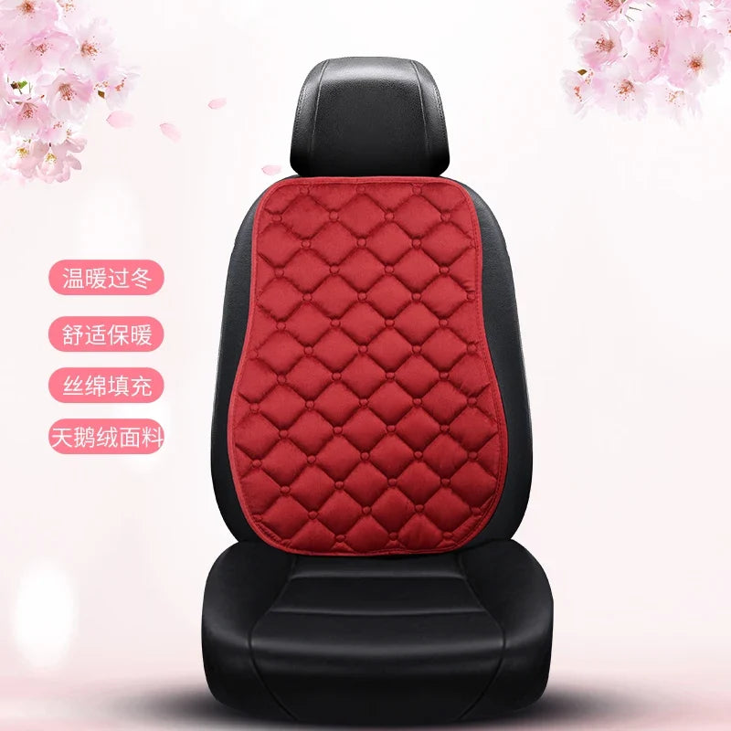 Almofada de Banco Automotivo Plush Inverno – Capa Antiderrapante Quente Universal (Kit 3 Peças)