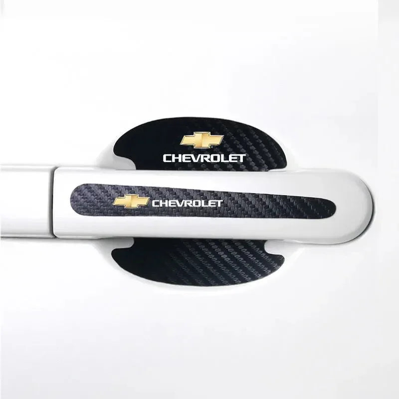 Adesivo Protetor de Maçaneta Automotiva para Chevrolet – Kit 4 Peças Anti Risco Porta Carro