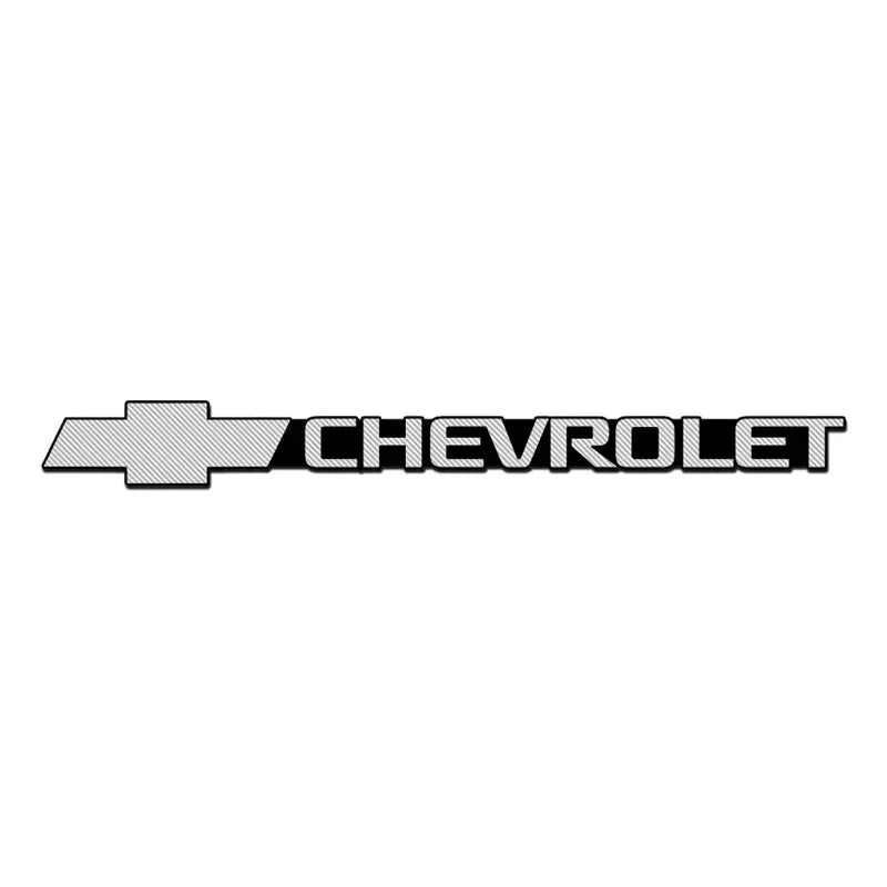 Emblema 3D Alloy para Interior Chevrolet – Adesivo Premium para Som, Painel e Volante (Kit 4 Peças)