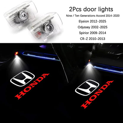Projetor LED de Porta Honda Welcome Light – Luz de Cortesia com Logo (Kit 2 Peças)