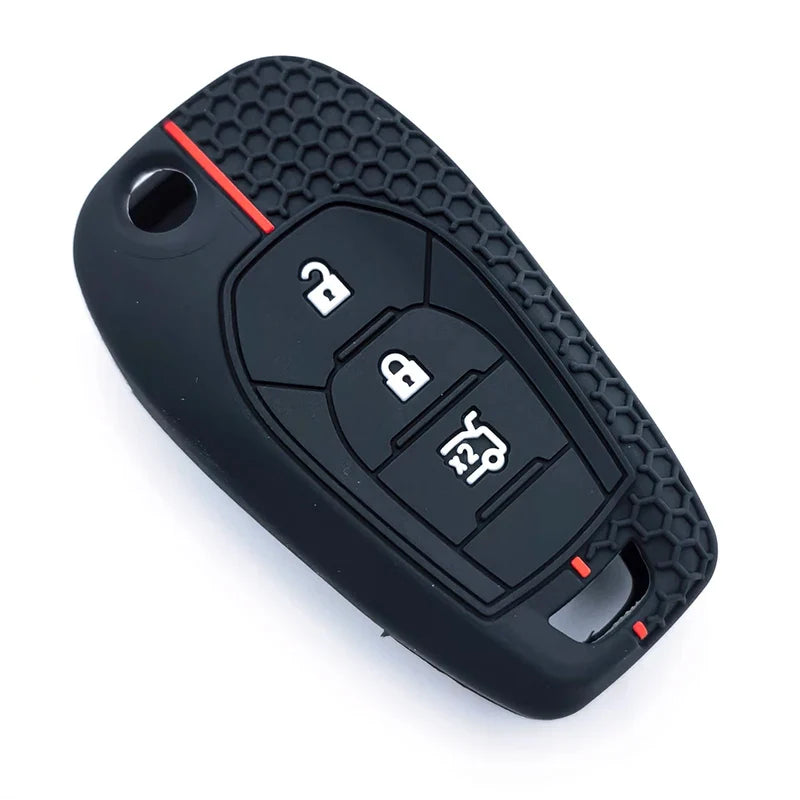 Capa de Chave Automotiva Silicone para Chevrolet Cruze, Onix e Tracker – Proteção Completa Anti Risco Flip Key