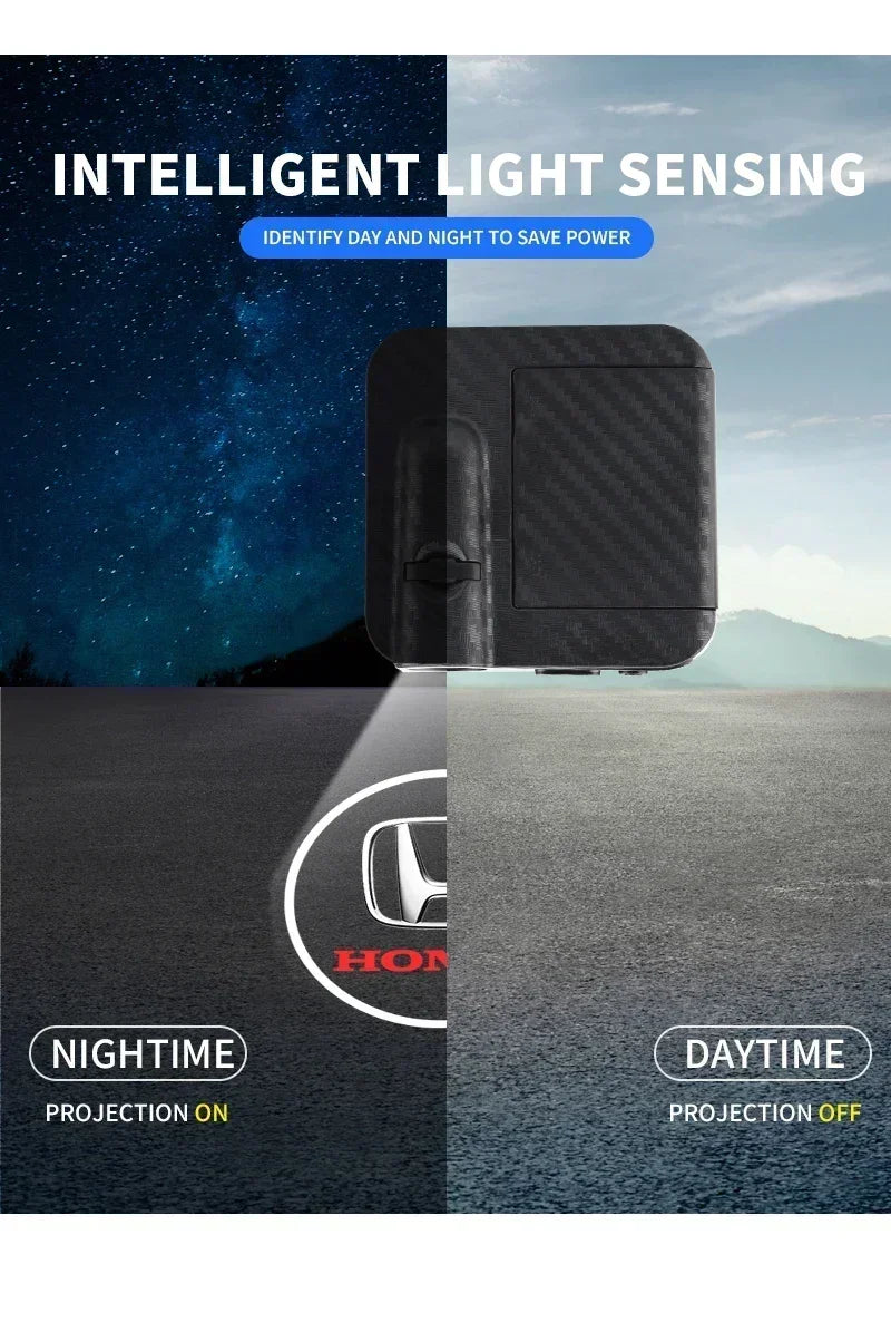 Luz de Porta Automotiva LED com Projeção Logo para Honda