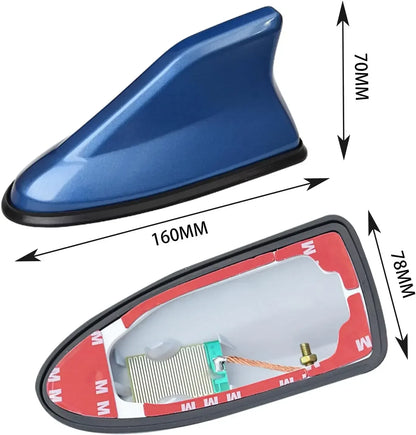Antena Automotiva Tubarão para Chevrolet – Shark Fin Decorativa com Sinal de Rádio Universal