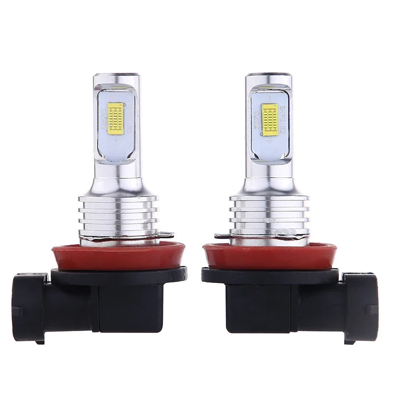 Lâmpada LED Automotiva H11/H8/H9 80W 30000LM – Farol e Neblina Super Brilho 3000K/6000K (Kit 2 Peças)