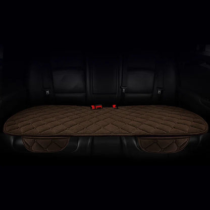 Almofada de Banco Automotivo Plush Inverno – Capa Antiderrapante Quente Universal (Kit 3 Peças)