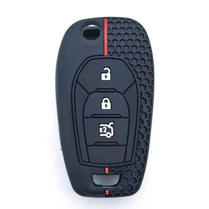 Capa de Chave Automotiva Silicone para Chevrolet Cruze, Onix e Tracker – Proteção Completa Anti Risco Flip Key