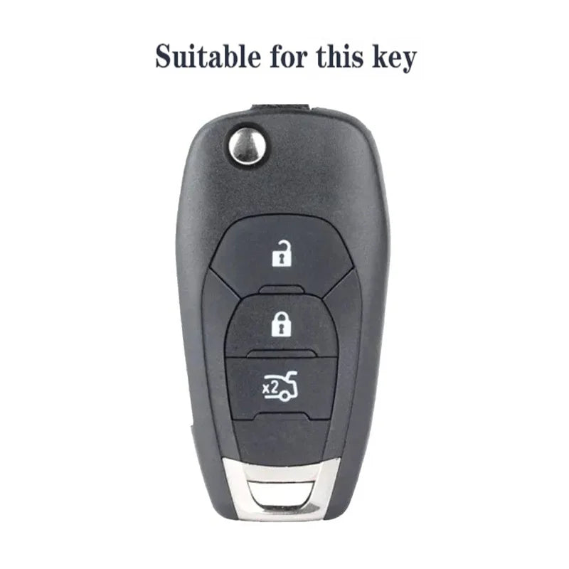 Capa de Chave Automotiva Silicone para Chevrolet Cruze, Onix e Tracker – Proteção Completa Anti Risco Flip Key
