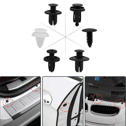 Kit Grampos Automotivos Universais para Fixação de Painéis 50 a 100 Peças