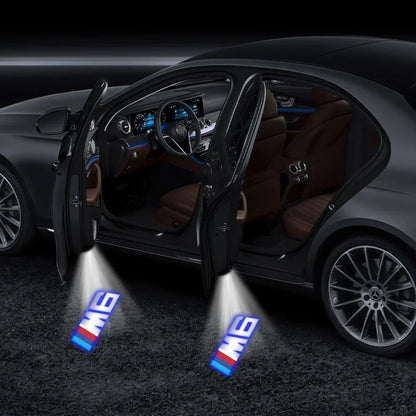 Projetor LED de Porta BMW Welcome Light – Luz de Cortesia com Logo para Série 3, 5, 7 e X1 (Kit 2 ou 4 Peças)