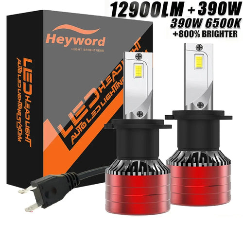 Kit Lâmpada LED Automotiva H1 H4 H7 H11 9005 9006 6000K Alta Potência