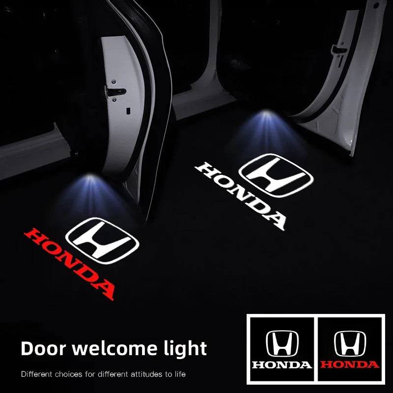 Projetor LED de Porta Honda Welcome Light – Luz de Cortesia com Logo (Kit 2 Peças)