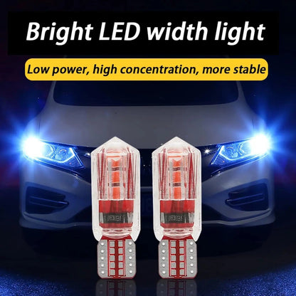 Lâmpada LED Automotiva T10 Super Brilho – Luz de Posição, Placa e Interior 12V/24V (Par)