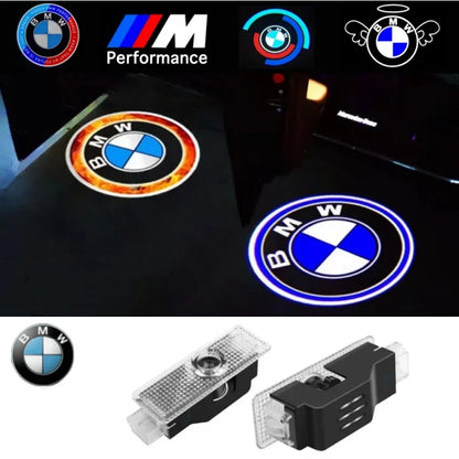 Projetor LED de Porta BMW Welcome Light – Luz de Cortesia com Logo para Série 3, 5, 7 e X1 (Kit 2 ou 4 Peças)