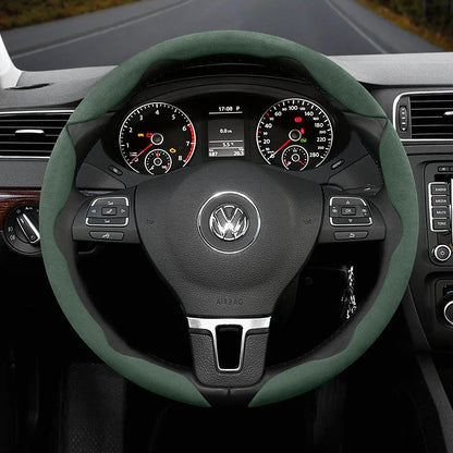 Capa de Volante Antiderrapante em Camurça para Volkswagen