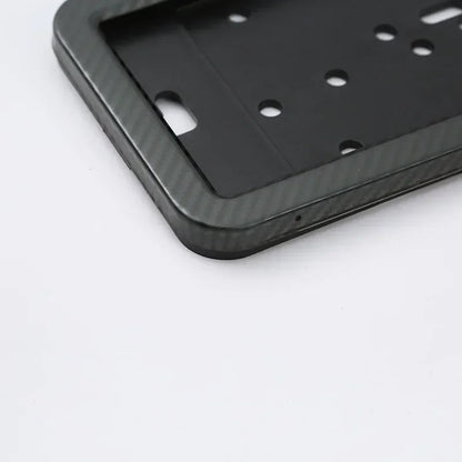 Suporte de Placa Automotiva Estilo Europeu em Aço Inox ou Fibra de Carbono