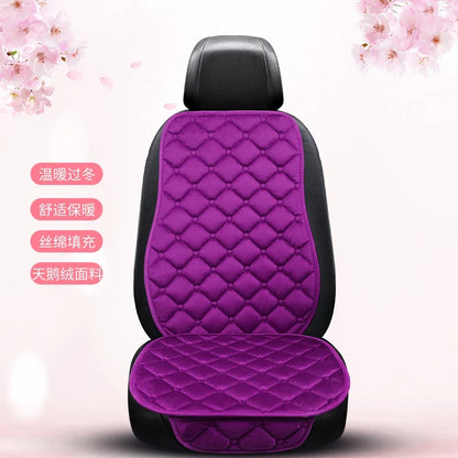 Almofada de Banco Automotivo Plush Inverno – Capa Antiderrapante Quente Universal (Kit 3 Peças)