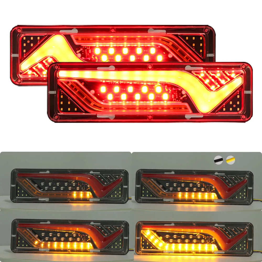 Lanternas Traseiras Full LED para Caminhões - Iluminação Potente e Durável